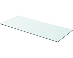 vidaXL - Wandschap - transparant - 70x30 - cm - glas