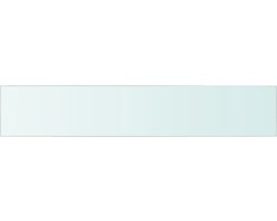 vidaXL Wandschap Transparant Glas 80x15 cm Glazen Wandplank - Wandplankje - Vitrinekastje - Displayrek - Woonaccessoire