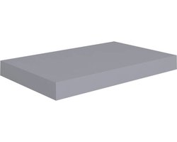 vidaXL - Wandschap - zwevend - 40x23x3,8 - cm - MDF - grijs