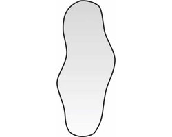 vidaXL - Wandspiegel - 100x45 - cm - zwart