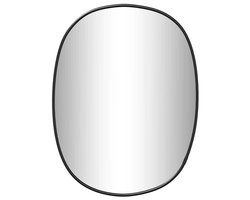 vidaXL - Wandspiegel - 40x30 - cm - zwart