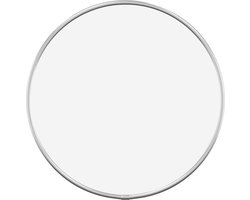 vidaXL - Wandspiegel - rond - Ø30 - cm - zilverkleurig