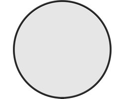 vidaXL - Wandspiegel - rond - Ø40 - cm - zwart