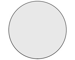 vidaXL - Wandspiegel - rond - Ø60 - cm - zwart
