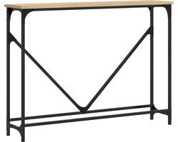 vidaXL - Wandtafel - 102x22,5x75 - cm - bewerkt - hout - sonoma - eikenkleurig