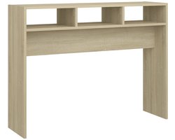 vidaXL - Wandtafel - 105x30x80 - cm - bewerkt - hout - sonoma - eikenkleurig