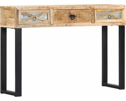vidaXL - Wandtafel - 110x30x76 - cm - massief - mangohout