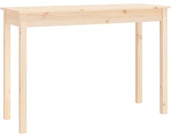 vidaXL - Wandtafel - 110x40x75 - cm - massief - grenenhout