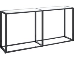 vidaXL - Wandtafel - 160x35x75,5 - cm - gehard - glas - transparant