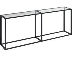 vidaXL - Wandtafel - 200x35x75,5 - cm - gehard - glas - transparant