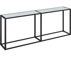 vidaXL - Wandtafel - 200x35x75,5 - cm - gehard - glas - witmarmerkleurig