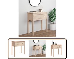 vidaXL Wandtafel 70x35x75 cm massief grenenhout Wandtafel - Grenenhout - Vintage - Rustic - Salontafel