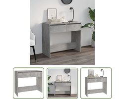 vidaXL Wandtafel 89x41x76,5 cm bewerkt hout betongrijs - Consoletafel - Salontafel - Bijzetkast - Industrieel Design - Betonlook