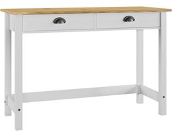 vidaXL - Wandtafel - Hill - 2 - lades - 110x45x74 - cm - massief - grenenhout