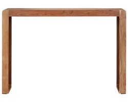vidaXL Wandtafel massief acaciahout 110x30x76 cm Consoletafel - Landelijke Stijl - Acacia Hout - Salontafel - Entreetafel