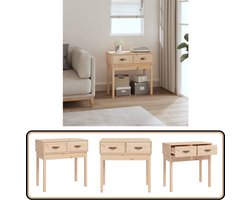 vidaXL Wandtafel - Massief Grenenhout 76,5x40x75cm Wandtafel - Grenoblehouten Tafel - Consoletafel - Entreetafel - Livingtafel