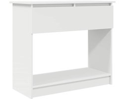 vidaXL - Wandtafel - met - lades - 85,5x38,5x74,5 - cm - wit