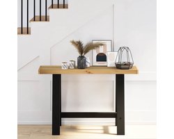 vidaXL - Wandtafel - NOAIN - A-vormige - poten - 120x30x75 - cm - massief - hout