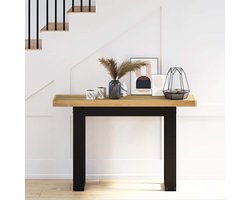 vidaXL - Wandtafel - NOAIN - U-vormige - poten - 120x30x75 - cm - massief - hout