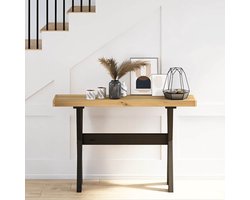 vidaXL - Wandtafel - NOAIN - X-vormige - poten - 120x30x75 - cm - massief - hout