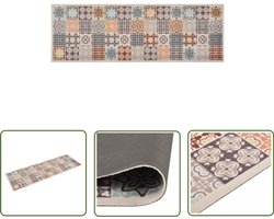 vidaXL Wasbare Keukenmat Mosaic Colour 60x180 cm Vloerverwarming - Keukenmat - Vloerkleden - Badkamervloermat - Entree Mat