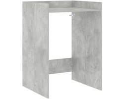 vidaXL - Wasmachinekast - met - opslag - Beton - 67,5 - x - 62 - x - 97 - cm - Bewerkt - hout
