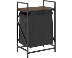 vidaXL - Wasmand - 1 - vak - met - plank - bruin - eikenkleurig