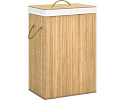 vidaXL - Wasmand - met - 2 - vakken - 72 - L - bamboe