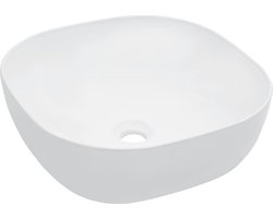 vidaXL - Wastafel - 42,5x42,5x14,5 - cm - keramiek - wit