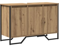 vidaXL - Wastafel - kabinet - voor - de - badkamer - Artisan - Eiken - 91 - x - 35 - x - 60 - cm