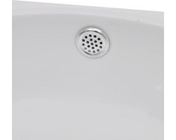 vidaXL - Wastafel - met - kraangat - en - overloop - rond - keramiek - zwart