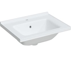 vidaXL - Wastafel - rechthoekig - 61x48x19,5 - cm - keramiek - wit