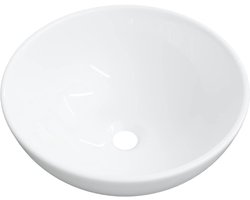 vidaXL - Wastafel - Wit - 28x28x10 - cm - Keramiek