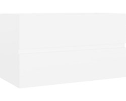 vidaXL - Wastafelkast - 80x38,5x45 - cm - bewerkt - hout - wit