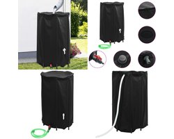 vidaXL Watertank met kraan opvouwbaar 500 L PVC - Waterreservoir - Waterreservoirs - Regenton - Regenton Met Kraan