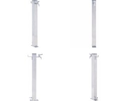 vidaXL - Waterzuil - vierkant - 60 - cm - roestvrij - staal