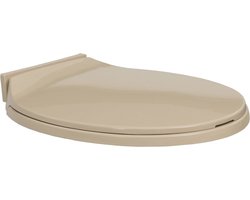 vidaXL Wc-bril - Toiletbril - Toiletbril soft-close ovaal beige - Toiletzitting - Soft Close - Beige