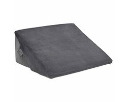 vidaXL - Wedge - Kussen - Grijs - 55 - x - 55 - x - 26 - cm - Traagschuim