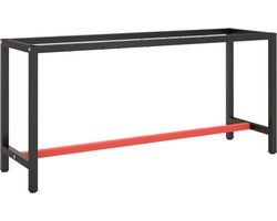 vidaXL - Werkbankframe - 170x50x79 - cm - metaal - matzwart - en - matrood