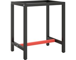 vidaXL - Werkbankframe - 70x50x79 - cm - metaal - matzwart - en - matrood