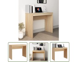 vidaXL Werkblad - Kantoorbureau - Bureau 90x40x72 cm bewerkt hout sonoma eikenkleurig - Houten Bureau - Compact Bureau - Studentenbureau