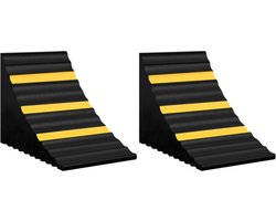 vidaXL Wielblokken 2 st 29x16x19 cm rubber