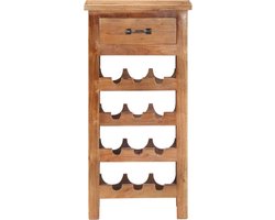 vidaXL - Wijnkast - 40x30x80 - cm - massief - acaciahout