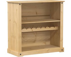 vidaXL - Wijnkast - Corona - 107,5x51x105,5 - cm - massief - grenenhout