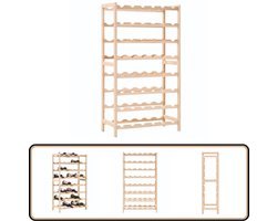 vidaXL Wijnrek - 48 flessen - Cederhout Wijnrrek - Wijnkast - Cedarwood - Wijnopslag - Kelder