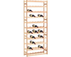 vidaXL - Wijnrek - voor - 77 - flessen - grenenhout