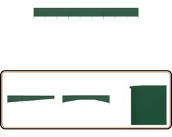vidaXL Windscherm 9-panelen - 1200x120 cm - Groen Windscherm - Tuinaccessoires - Buitendecoratie - Privacy Screen - Zonwering