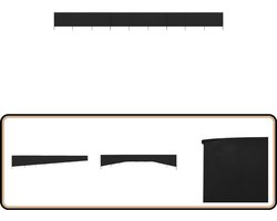 vidaXL Windscherm - 9 Panelen - 1200x120 cm - Zwart Windscherm - Tuinaccessoires - Buitendecoratie - Zonwering - Privacy Screen