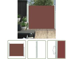 vidaXL Windscherm - Tuinscherm - Tuinscherm uittrekbaar 100x300 cm bruin - Privacy Screen - Buitenscherm - Terrasscherm