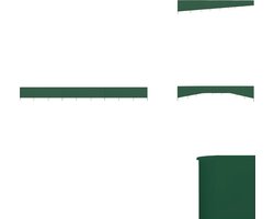 vidaXL Windscherm - Windschermen - Scherm - Schermen - Windscherm 9-panelen 1200x160 cm stof groen